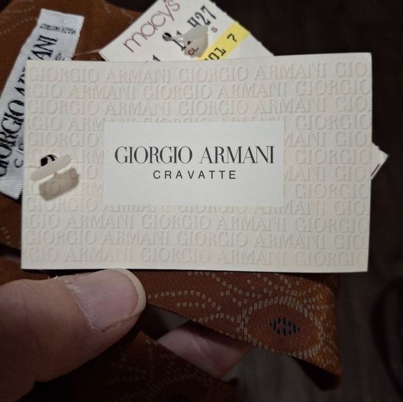 NWT Vintage Giorgio Armani Cravatte Made in Italy 100% Pure Silk Tie. - Picture 14 of 15